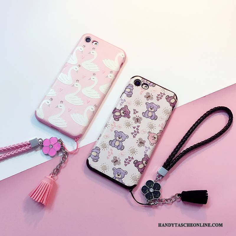 Hülle iPhone 7 Taschen Rosa Handyhüllen, Case iPhone 7 Weiche Anti-sturz Nette