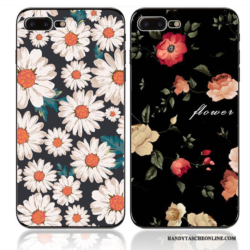 Hülle iPhone 7 Weiche Blumen Handyhüllen, Case iPhone 7 Farbe Kunst Hängende Verzierungen