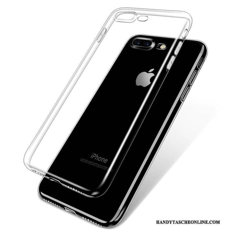 Hülle iPhone 7 Weiche Transparent Handyhüllen, Case iPhone 7 Silikon Anti-sturz Weiß