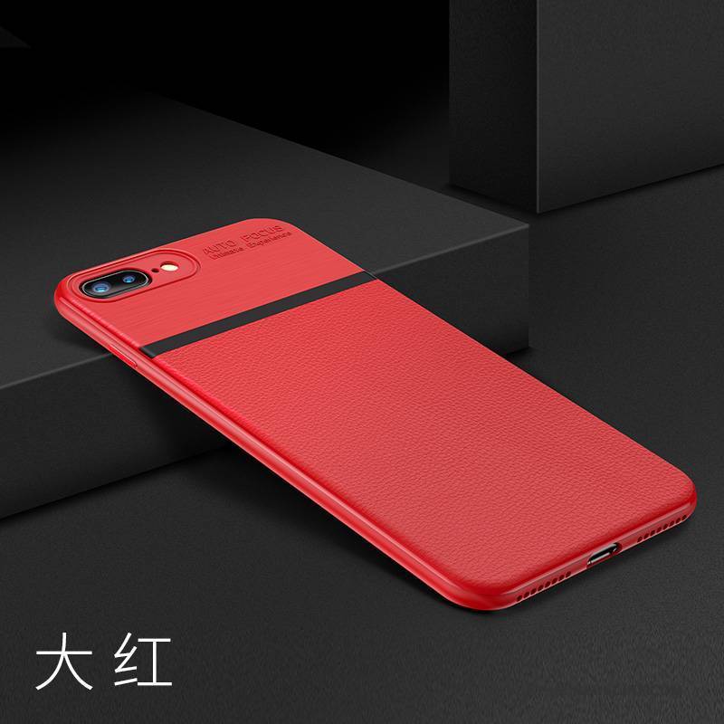 Hülle iPhone 8 Plus Kreativ Trendmarke Persönlichkeit, Case iPhone 8 Plus Taschen Handyhüllen Rot
