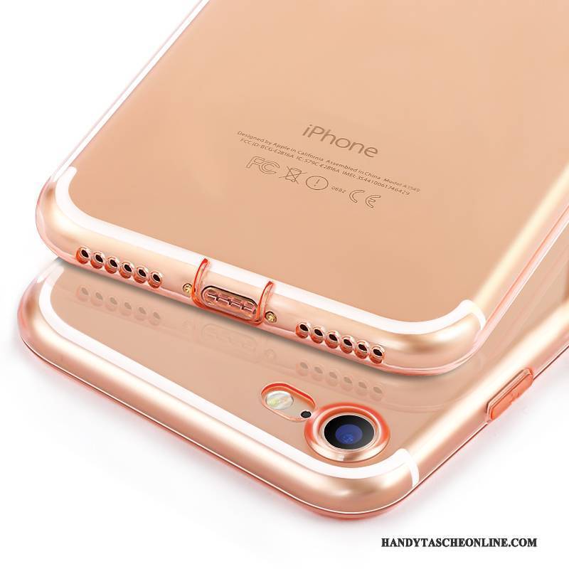 Hülle iPhone 8 Plus Silikon Handyhüllen Gold, Case iPhone 8 Plus Schutz Schlank Anti-sturz