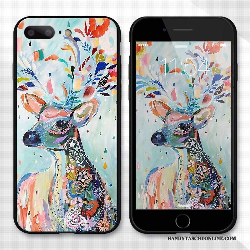 Hülle iPhone 8 Plus Silikon Kunst Handyhüllen, Case iPhone 8 Plus Gemalt 3d