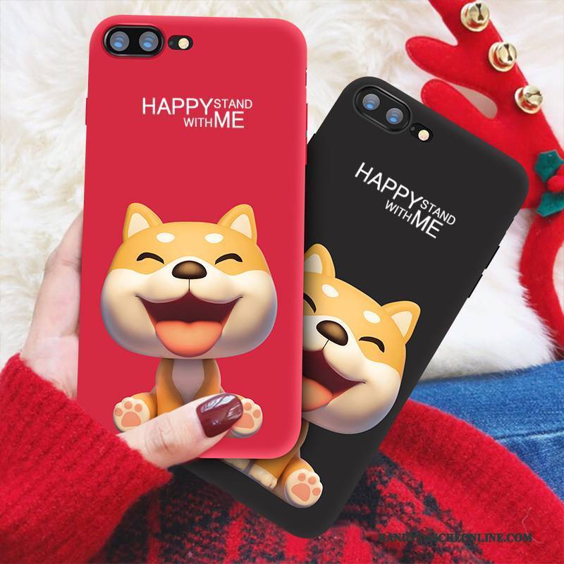 Hülle iPhone 8 Plus Weiche Handyhüllen Hund, Case iPhone 8 Plus Silikon Trendmarke Liebhaber