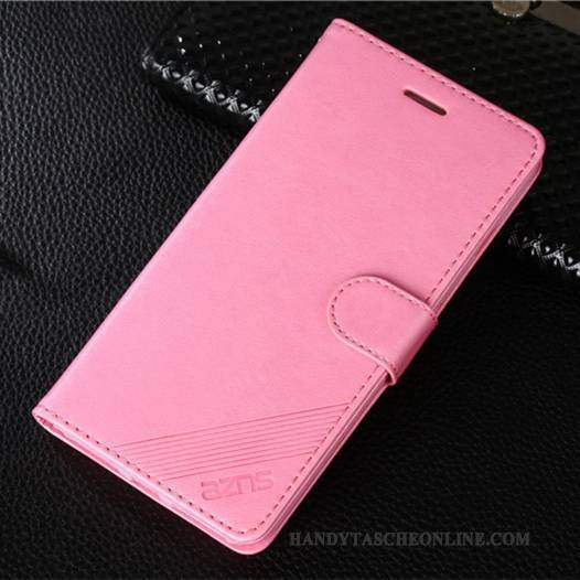 Hülle iPhone 8 Plus Weiche Handyhüllen Rosa, Case iPhone 8 Plus Folio Karte Braun