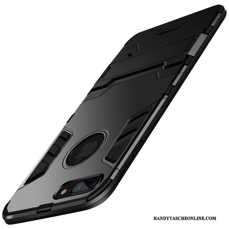 Hülle iPhone 8 Silikon Anti-sturz Persönlichkeit, Case iPhone 8 Taschen Trend Schwarz