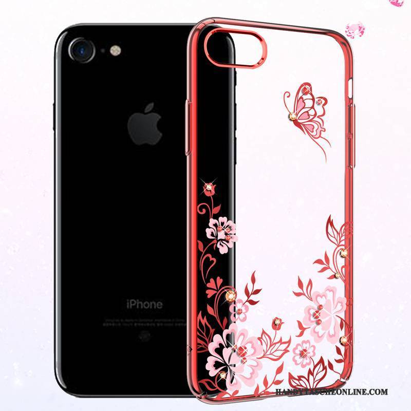 Hülle iPhone 8 Strass Neu Handyhüllen, Case iPhone 8 Luxus Rot Anti-sturz