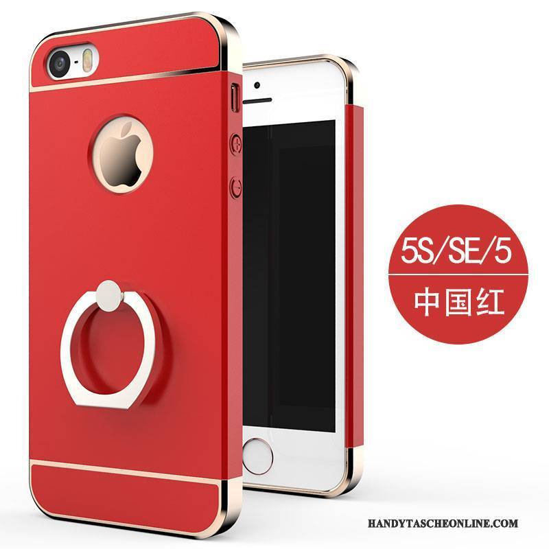 Hülle iPhone Se Taschen Trend Handyhüllen, Case iPhone Se Schutz Anti-sturz Rot