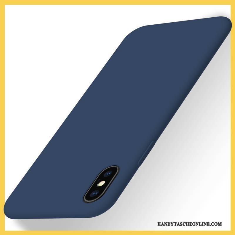 Hülle iPhone X Kreativ Anti-sturz Neu, Case iPhone X Schutz Handyhüllen Blau