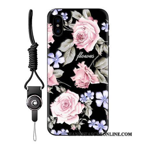 Hülle iPhone X Schutz Hängende Verzierungen Anti-sturz, Case iPhone X Taschen Neu Rosa