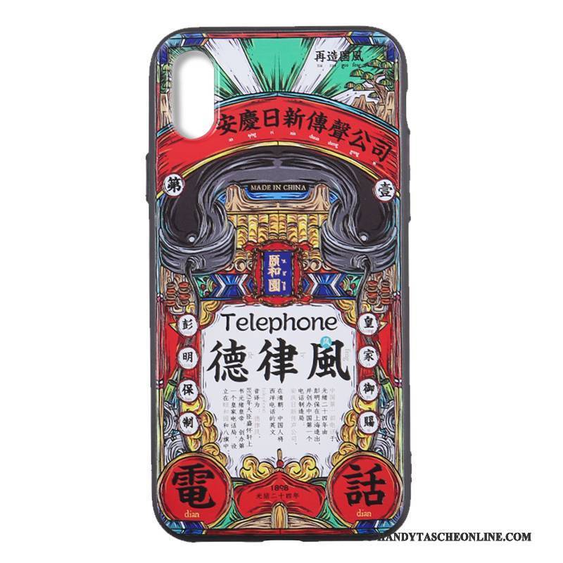 Hülle iPhone X Taschen Trendmarke Neu, Case iPhone X Schutz Handyhüllen Chinesische Art