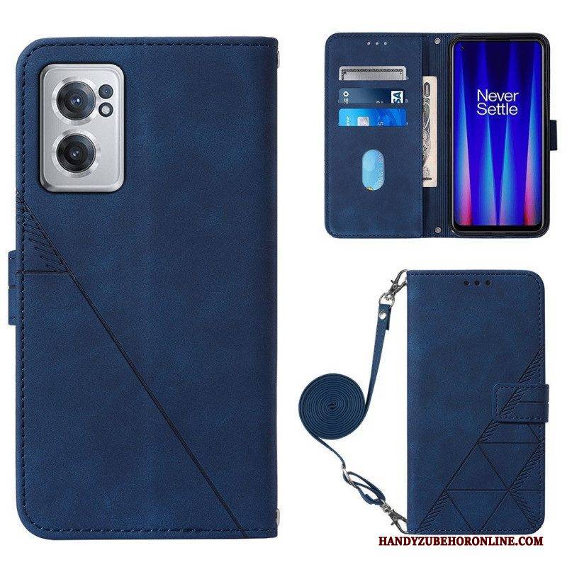 Lederhüllen Für OnePlus Nord CE 2 5G Handtasche Yb Imecrinting