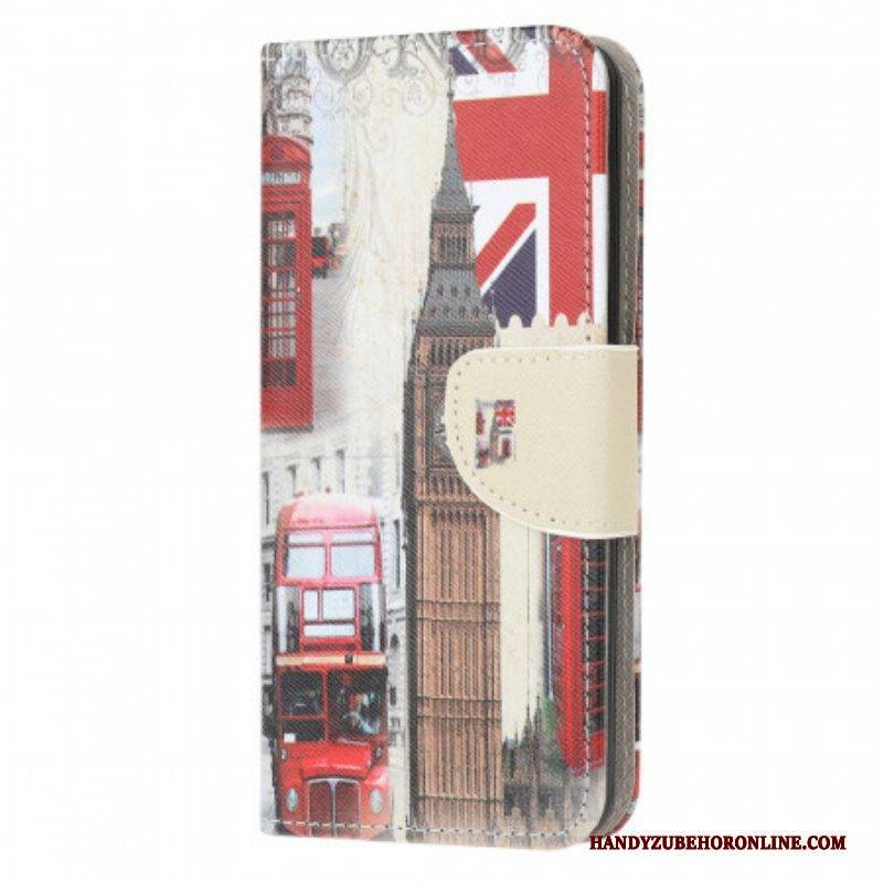 Lederhüllen Für Samsung Galaxy M32 Londoner Leben