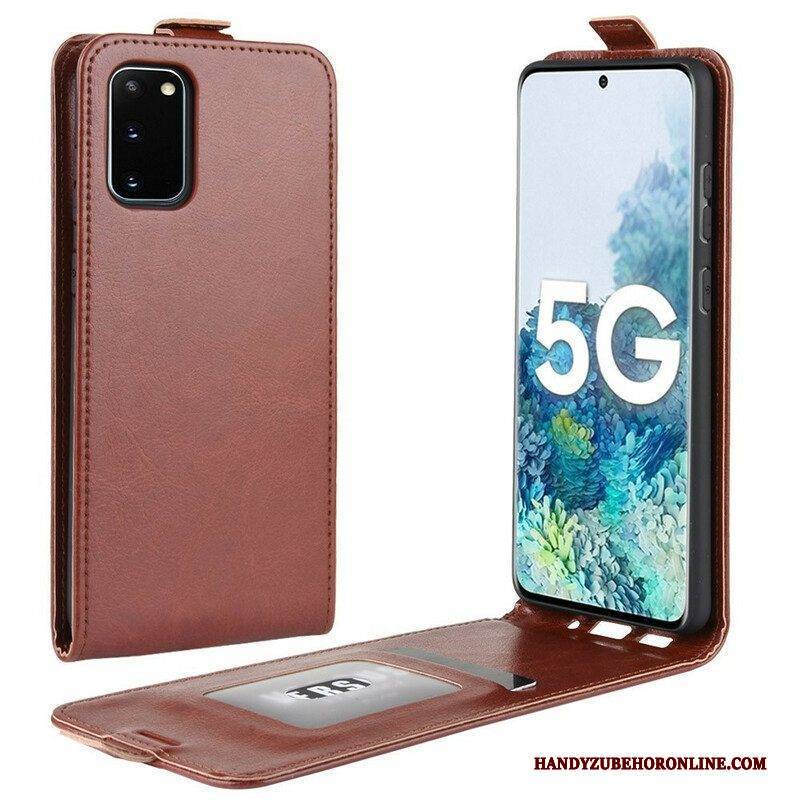 Lederhüllen Für Samsung Galaxy S20 FE Flip Case Faltender Ledereffekt