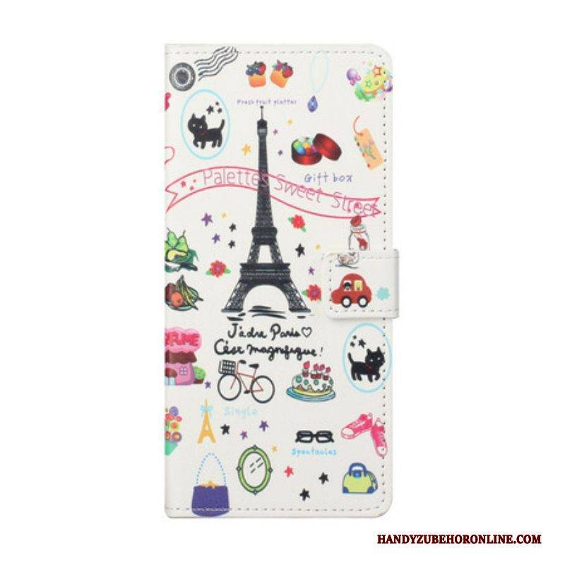 Lederhüllen Für Samsung Galaxy S21 5G Ich Liebe Paris
