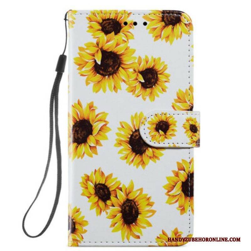 Lederhüllen Für Samsung Galaxy S21 FE Sonnenblumen
