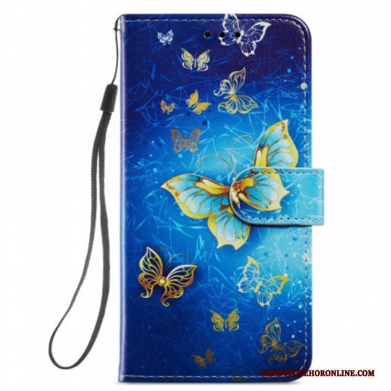 Lederhüllen Für Samsung Galaxy S22 5G Flug Der Schmetterlinge