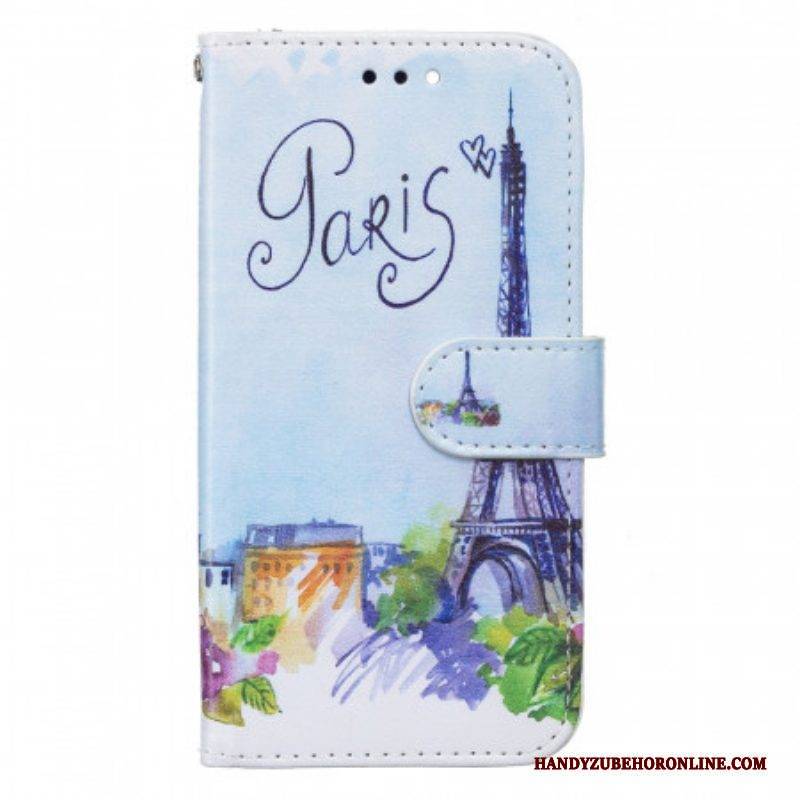 Lederhüllen Für Samsung Galaxy S22 5G Malerei Paris