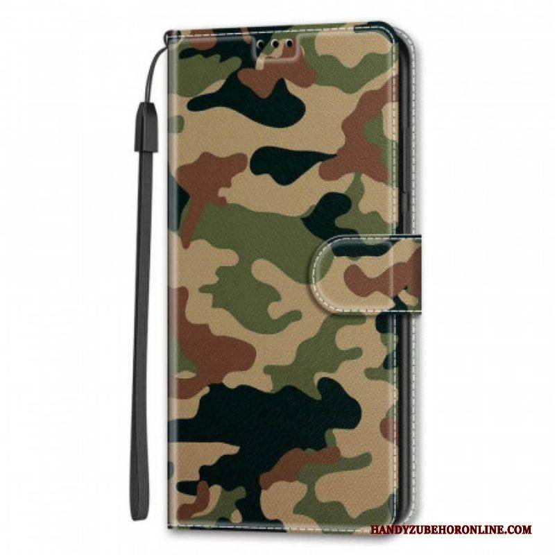 Lederhüllen Für Samsung Galaxy S22 Ultra 5G Militärische Tarnung