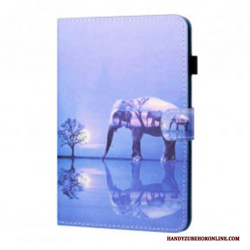 Lederhüllen Für Samsung Galaxy Tab A7 (2020) Elefantenkunst