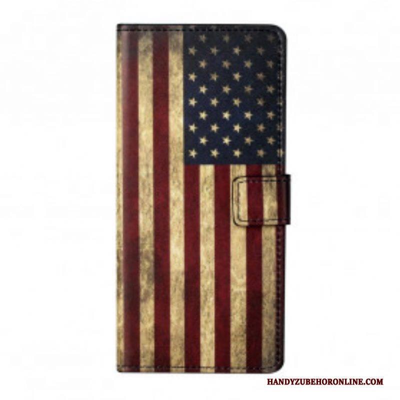 Lederhüllen Für Xiaomi Redmi Note 10 Pro Amerikanische Flagge