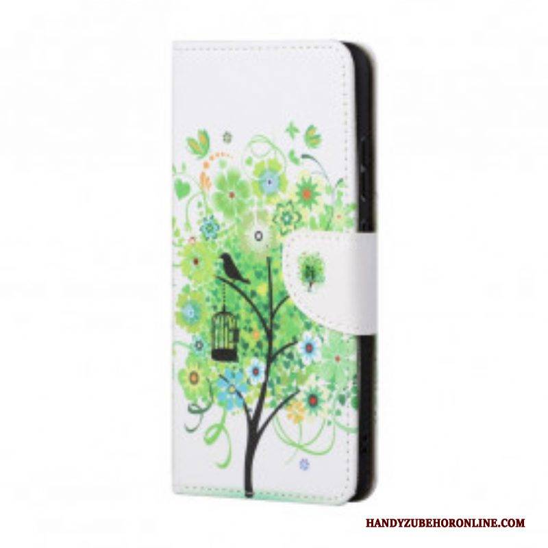 Lederhüllen Für Xiaomi Redmi Note 10 Pro Grüner Baum