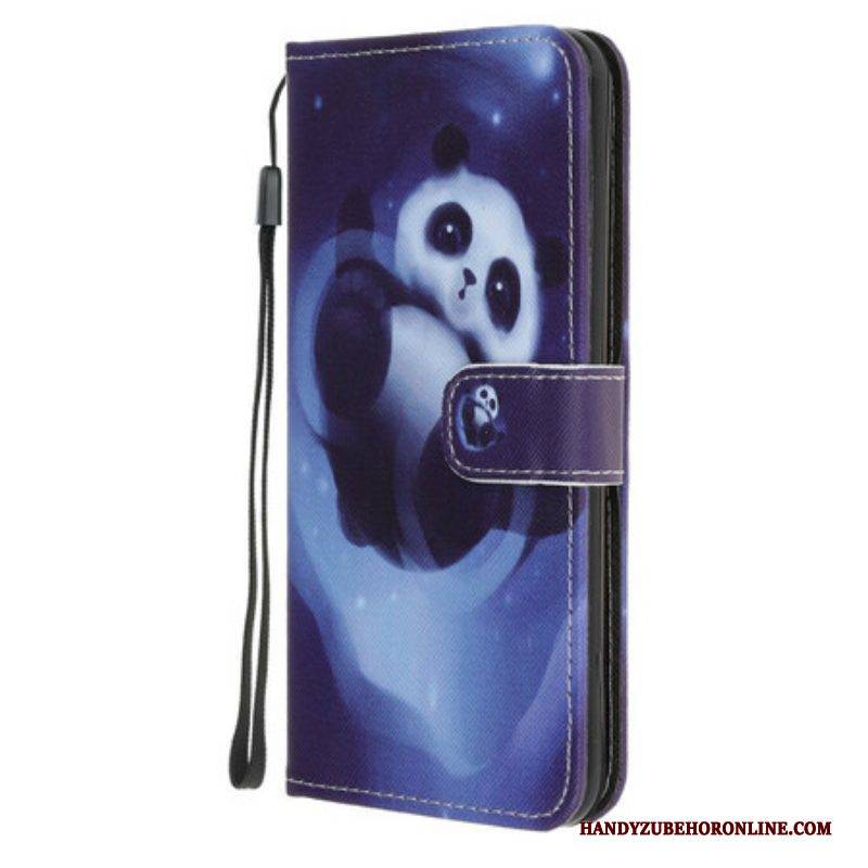 Lederhüllen Für iPhone 13 Mini Panda-weltraum