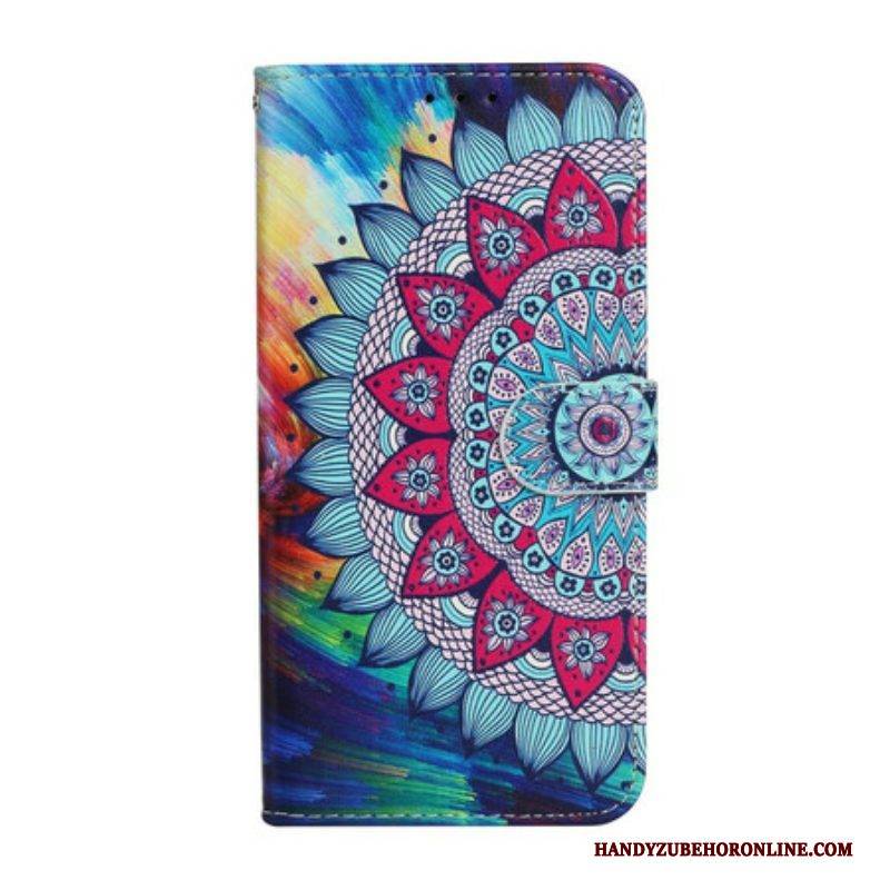 Lederhüllen Für iPhone 13 Mini Ultra Buntes Mandala