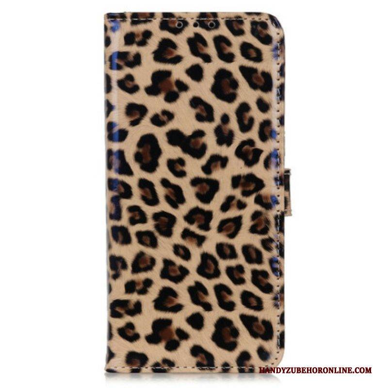 Lederhüllen Für iPhone 13 Pro Max Einfacher Leopard