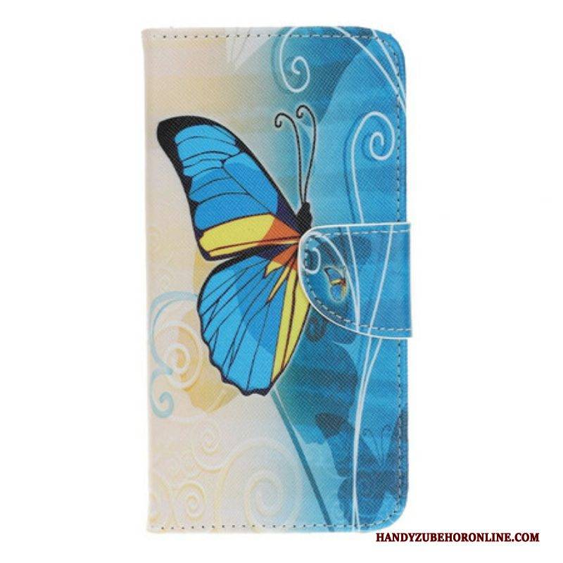 Lederhüllen Für iPhone 13 Pro Schmetterlinge