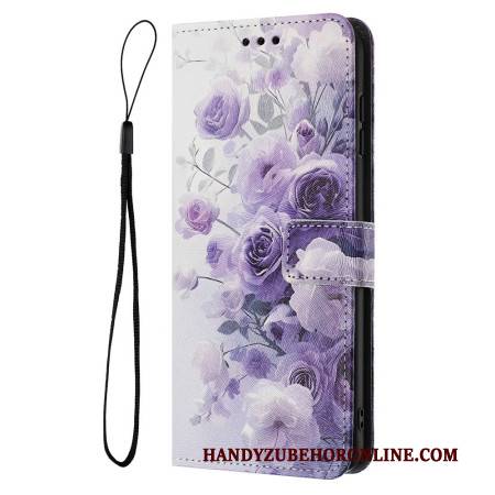 Lederhüllen Realme 14 5g Handyhülle Rosa Und Veilchen