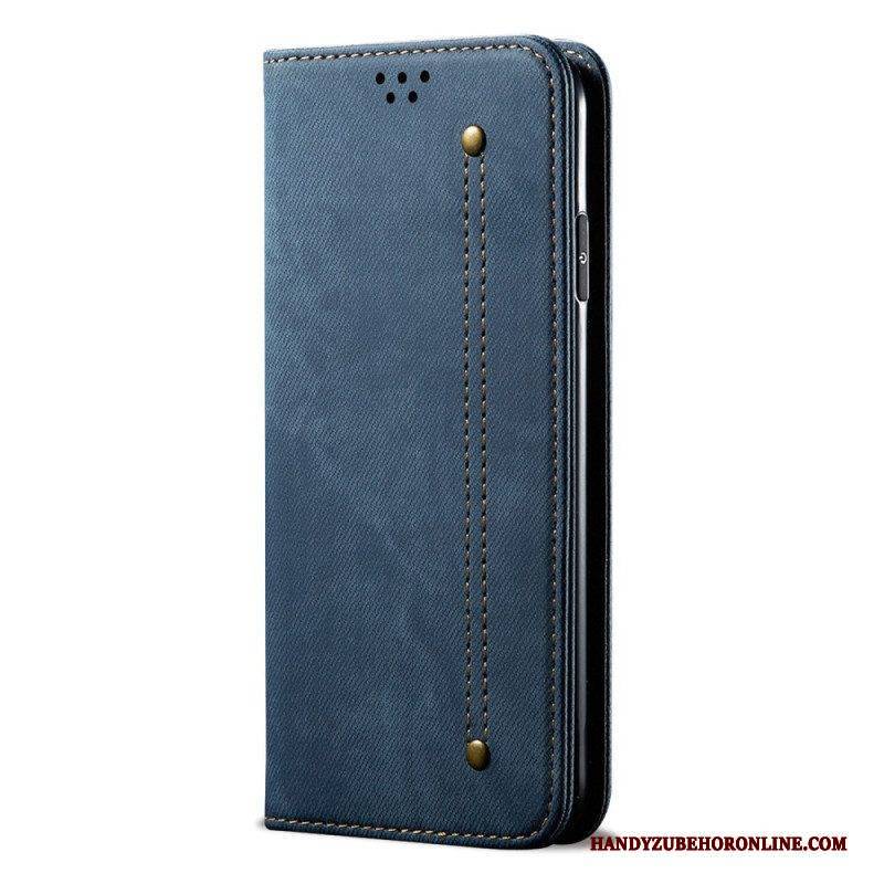 Schutzhülle Für Samsung Galaxy A14 / A14 5G Flip Case Denim-stoff