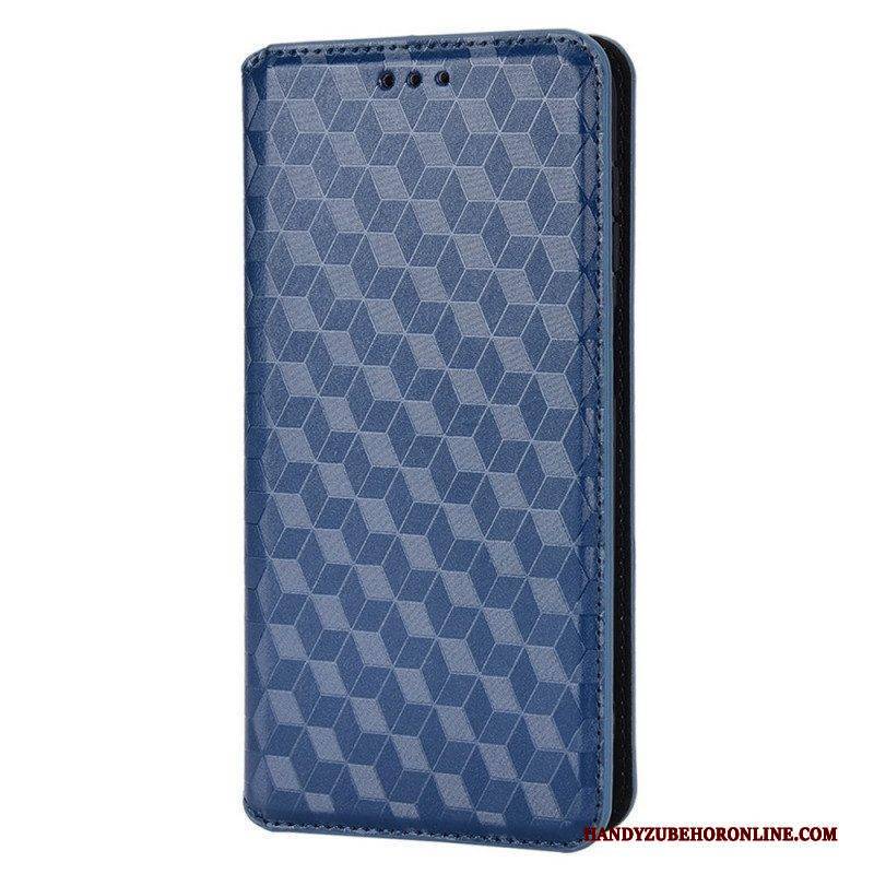 Schutzhülle Für Samsung Galaxy M23 5G Flip Case 3d-würfel-ledereffekt