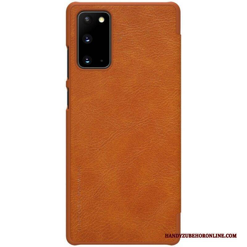 Schutzhülle Für Samsung Galaxy Note 20 Flip Case Nillkin Qin-serie