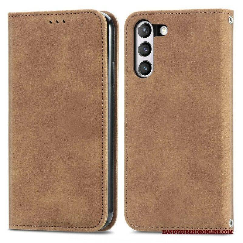 Schutzhülle Für Samsung Galaxy S21 FE Flip Case Vintage-kunstleder