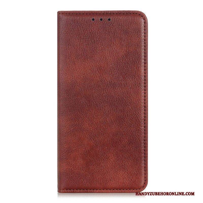 Schutzhülle Für Samsung Galaxy S23 5G Flip Case Litschi-spaltleder