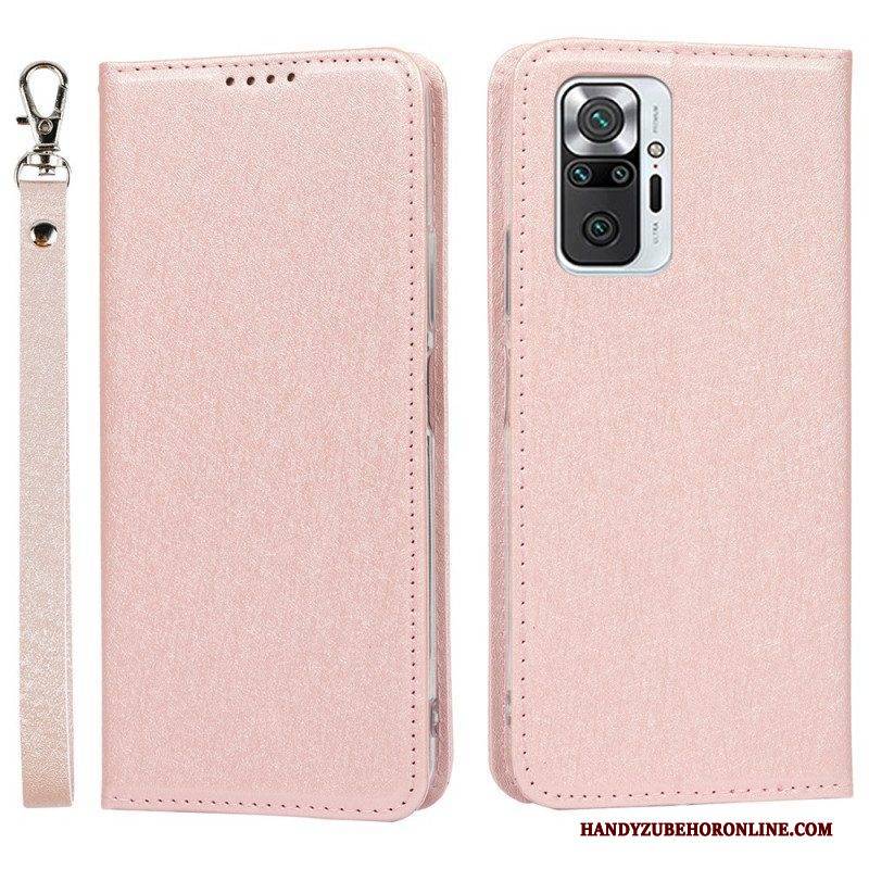 Schutzhülle Für Xiaomi Redmi Note 10 Pro Flip Case Weicher Lederstil Mit Riemen