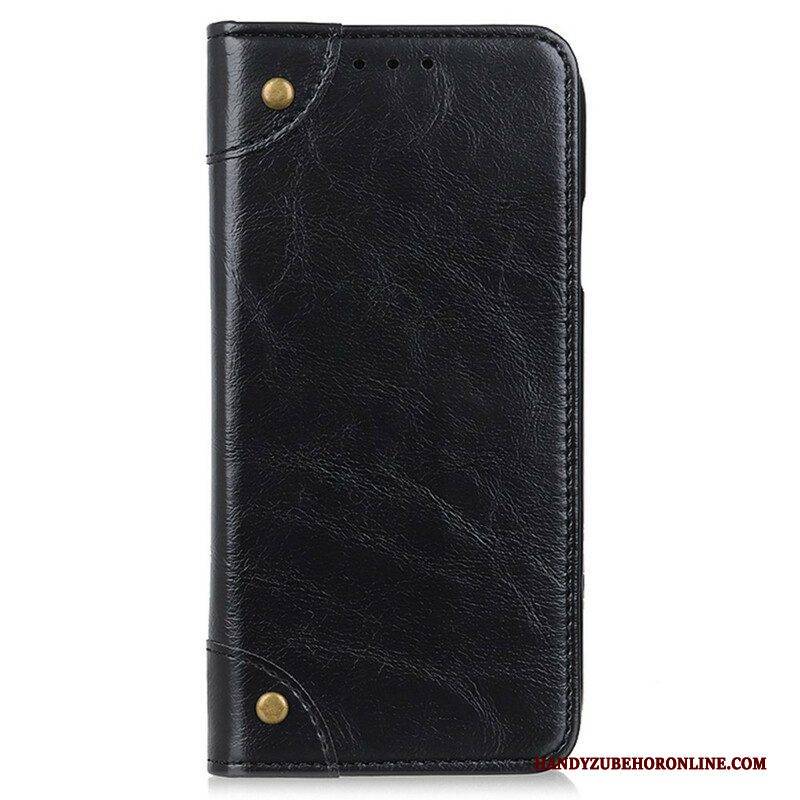 Schutzhülle Für iPhone 13 Pro Flip Case Vintage-nieten