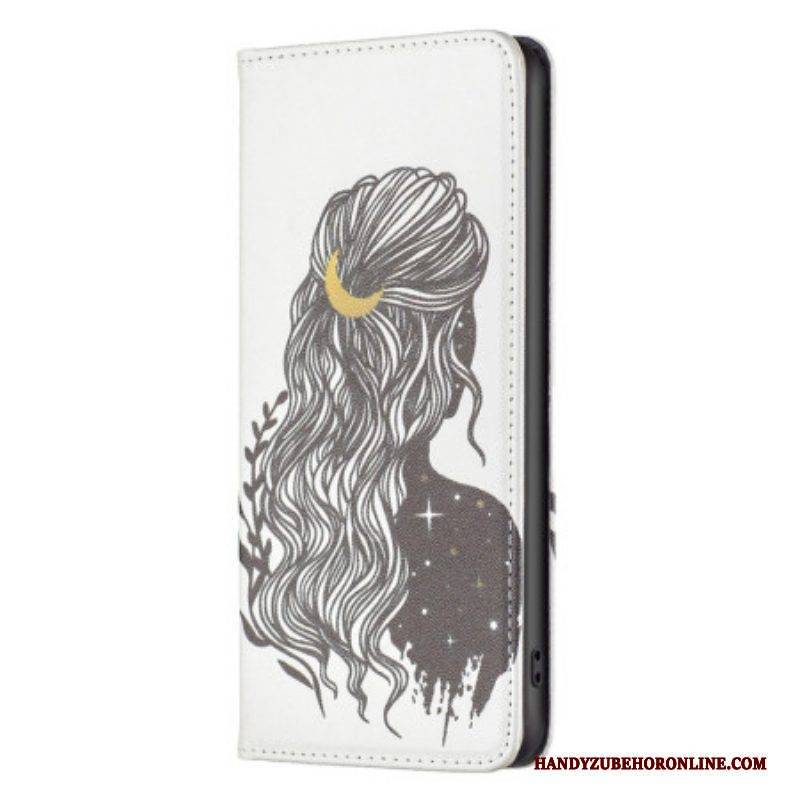 Schutzhülle Für iPhone 14 Pro Flip Case Schöne Haare