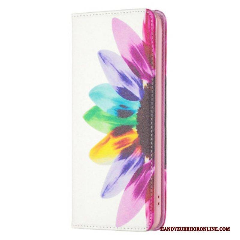 Schutzhülle Für iPhone 14 Pro Max Flip Case Aquarellblume