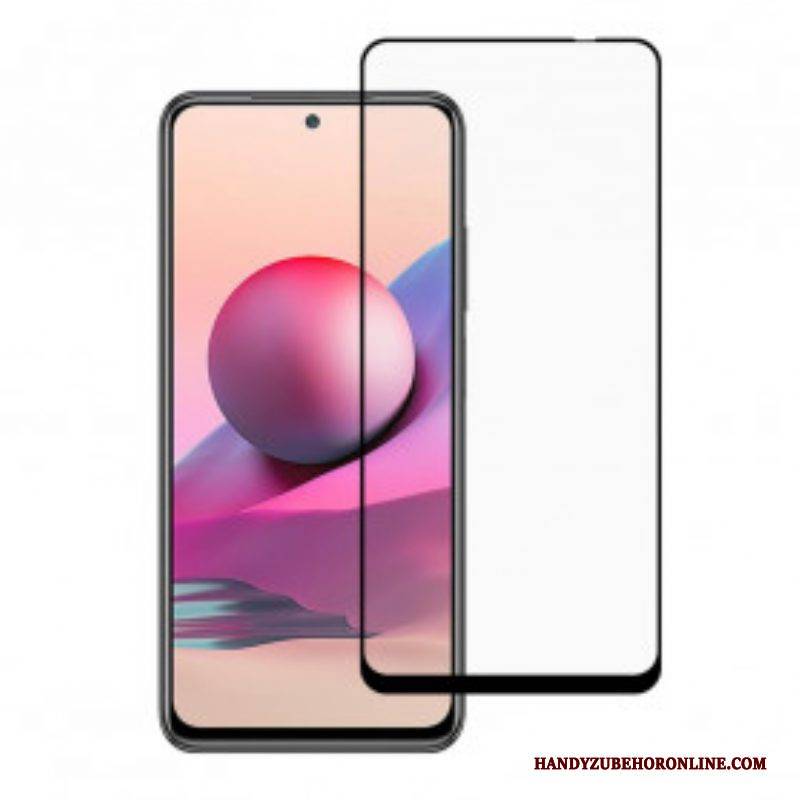 Xiaomi Redmi Note 10/10S/Poco M5S Displayschutzfolie Aus Gehärtetem Glas Mit Schwarzem Rand